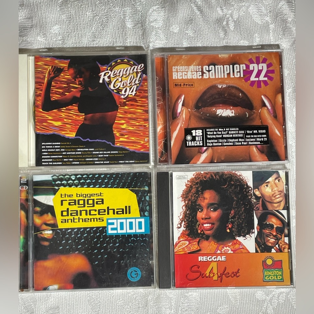 Reggae music cd lot of 4 various artists party fun music festival